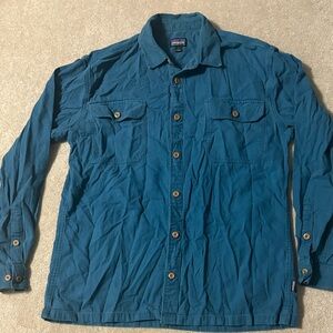 Patagonia Blue Dress Shirt for Men L